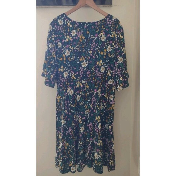 Old Navy Waist Defined Faux Wrap Dress - Picture 5 of 7